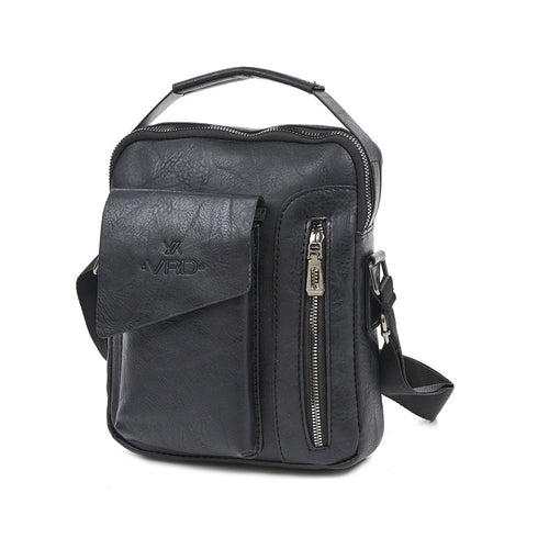 Verde Ανδρική Τσάντα Ώμου/Χιαστί 13-0079 Μαύρο